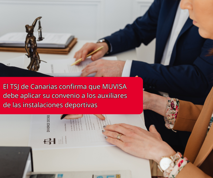 El TSJ de Canarias confirma que MUVISA debe aplicar su convenio a los auxiliares de las instalaciones deportivas 